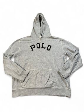Polo Ralph Lauren Embroidered Logo Spellout Hoodie Sweatshirt Size XXL